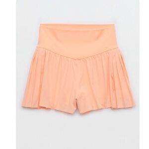 Peach Pleated Active shorts